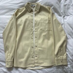 WeWoreWhat Faux Leather Overshirt
